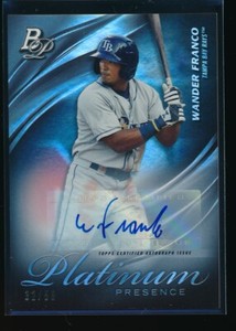 wander franco auto 2019 bowman platinum presence autograph #/50 rookie card rc ebay wander franco auto 2019