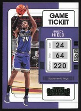 2021-22 Panini Contenders Game Ticket Green Buddy Hield #69 Sacramento Kings