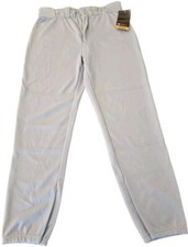 Wilson Men's Adult Med Elastic Waist Flat Front Baseball Softball Pants NWT Gray