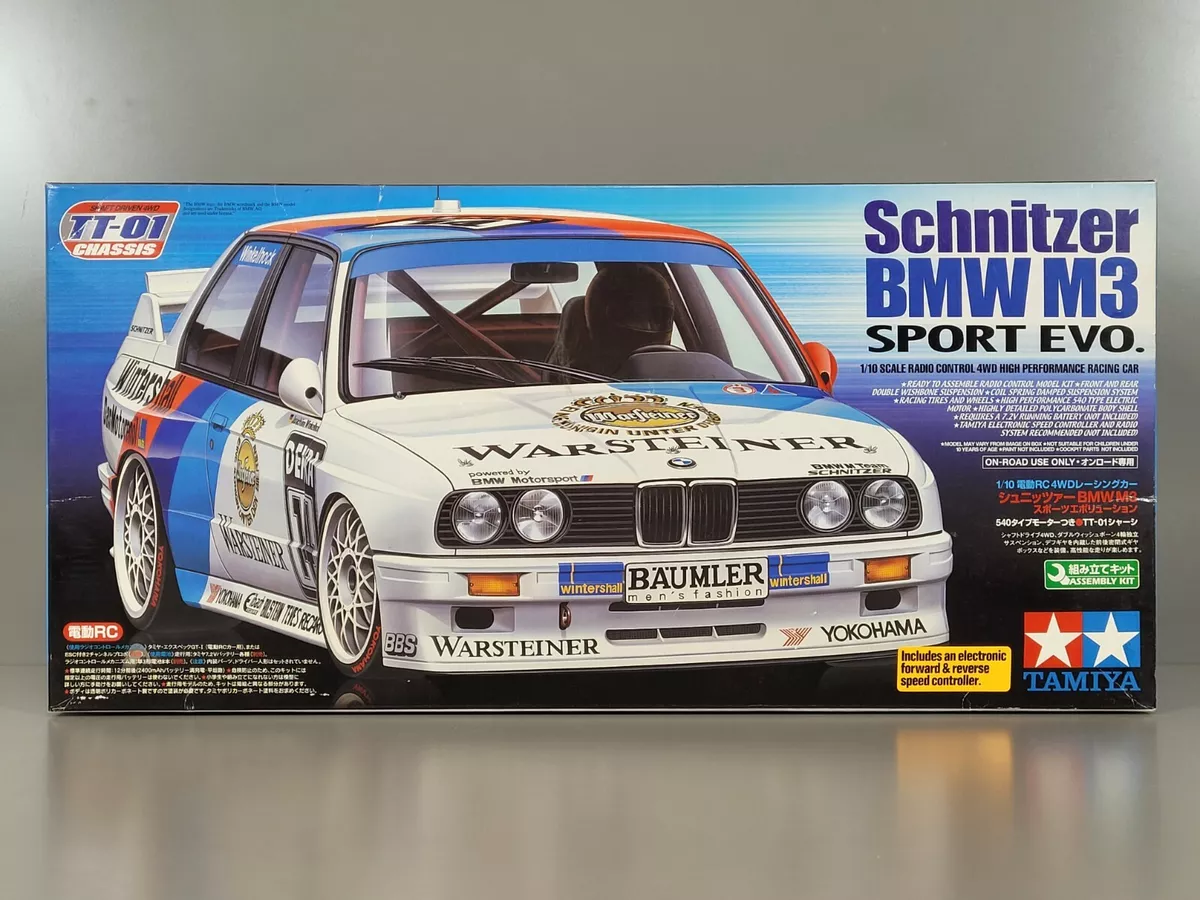 Rare New 2004 Tamiya 1/10 RC Schnitzer BMW M3 Sport Evo 58323 TT-01 Chassis ESC