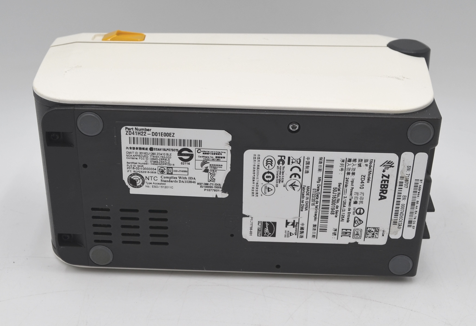 Zebra ZD410 Thermal Label Printer *Power Adapter Not Included*
