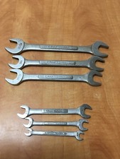 Vintage Craftsman Double Open End Wrench Set 6 Pc Sae 14 - 916 34 - 1 2532