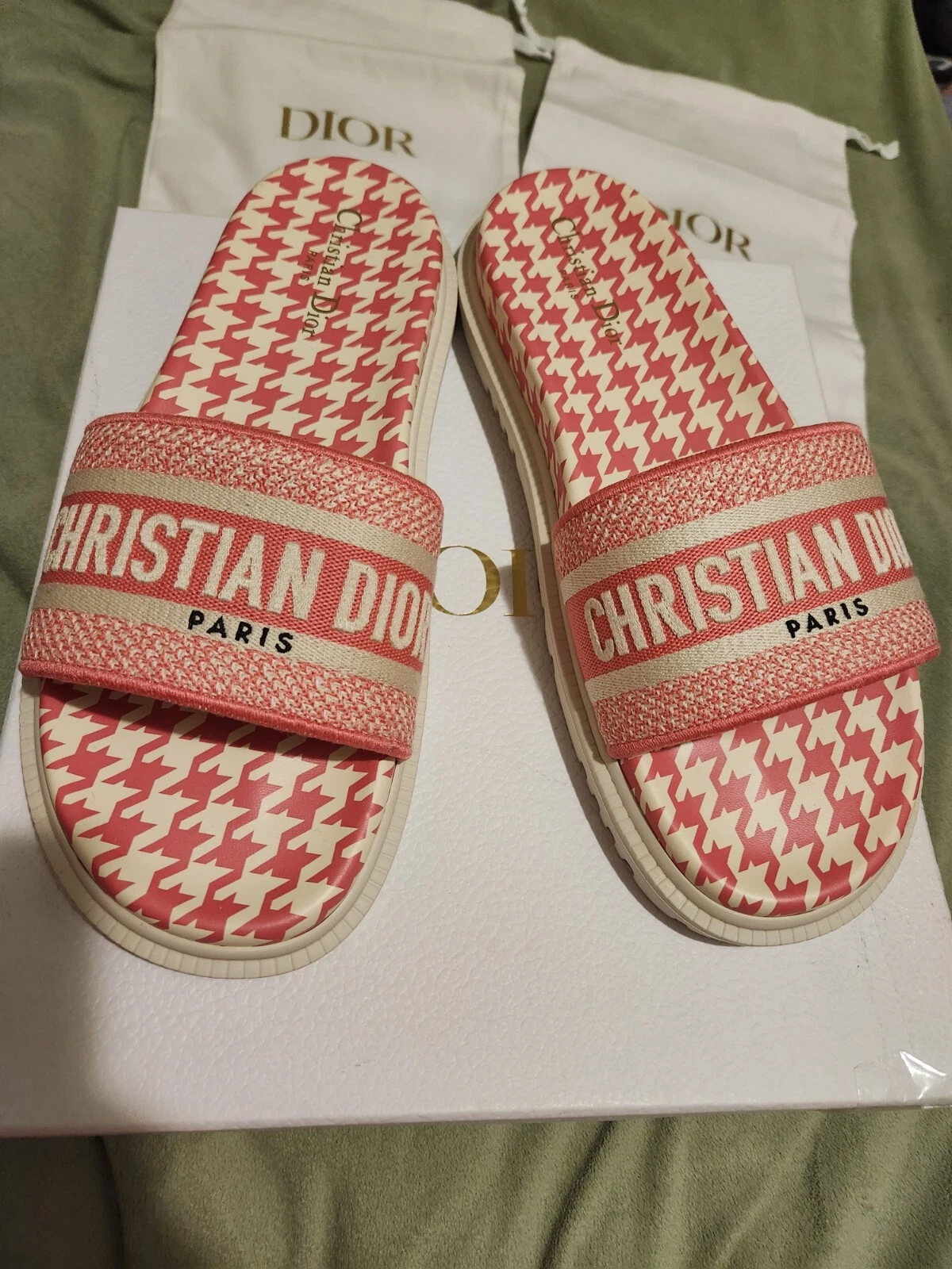 Christian Dior DWAY Peony Slide taille 42 neuf dans sa boîte