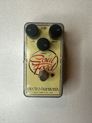 Electro-Harmonix Soul Food Distortion/Fuzz/Overdrive Guitar Effect Pedal