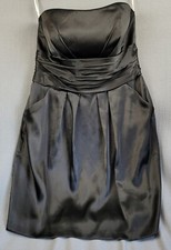 David's Bridal Cocktail Party Dress Strapless Ruched Semi-Formal Occasion NWT