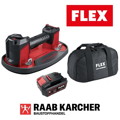 Flex 18V Vakuum Saugheber VLP 18 mit Akku 18V 5,0Ah Vakuumpumpe Pumpsauger Grabo