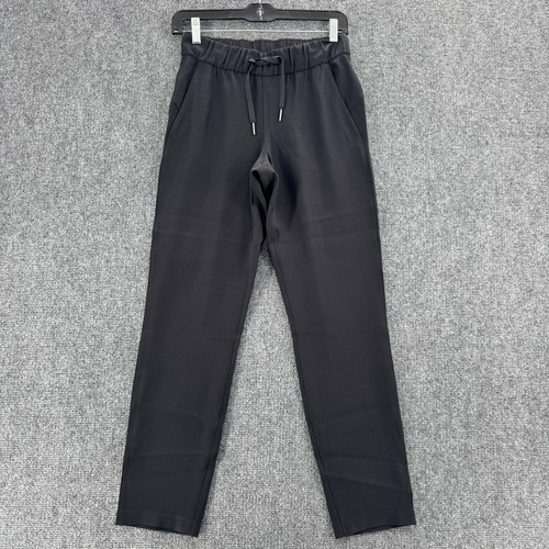 Lululemon Pants Womens 2 Black Jogger Elastic Waist Flex High Rise Straight Leg - 第 1/14 張圖片
