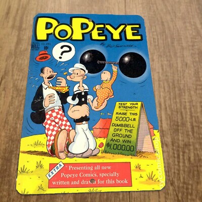 Popeye Comic Book Issue #1 Cover Art 8x12 Metal Wall Sign
