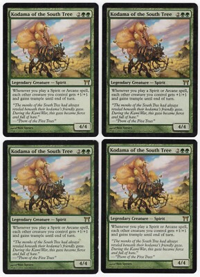 Kodama of the South Tree x4 4x 2004 Champions of Kamigawa PLAYSET MTG SP - NM A1