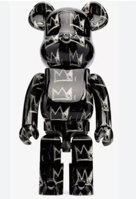 Medicom Bearbrick Basquiat 1000% Be@rbrick New In Box Invader Hirst Banksy Parra