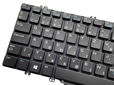 Backlit Hungarian Keyboard for Dell Latitude 7280 7290 7380 7389