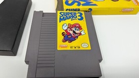 Super Mario Bros. 3 (NES Nintendo) Box + Cartridge