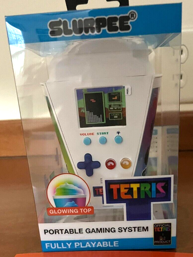 Slurpee TETRIS Handheld Portable Game Sytems Device Glowing Top 7