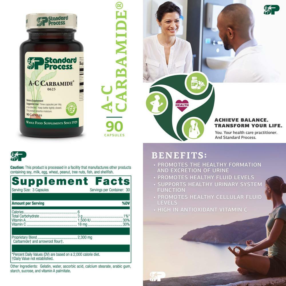 Standard Process AC Carbamide 1500 IU Vitamin A, 18mg 90 Capsules