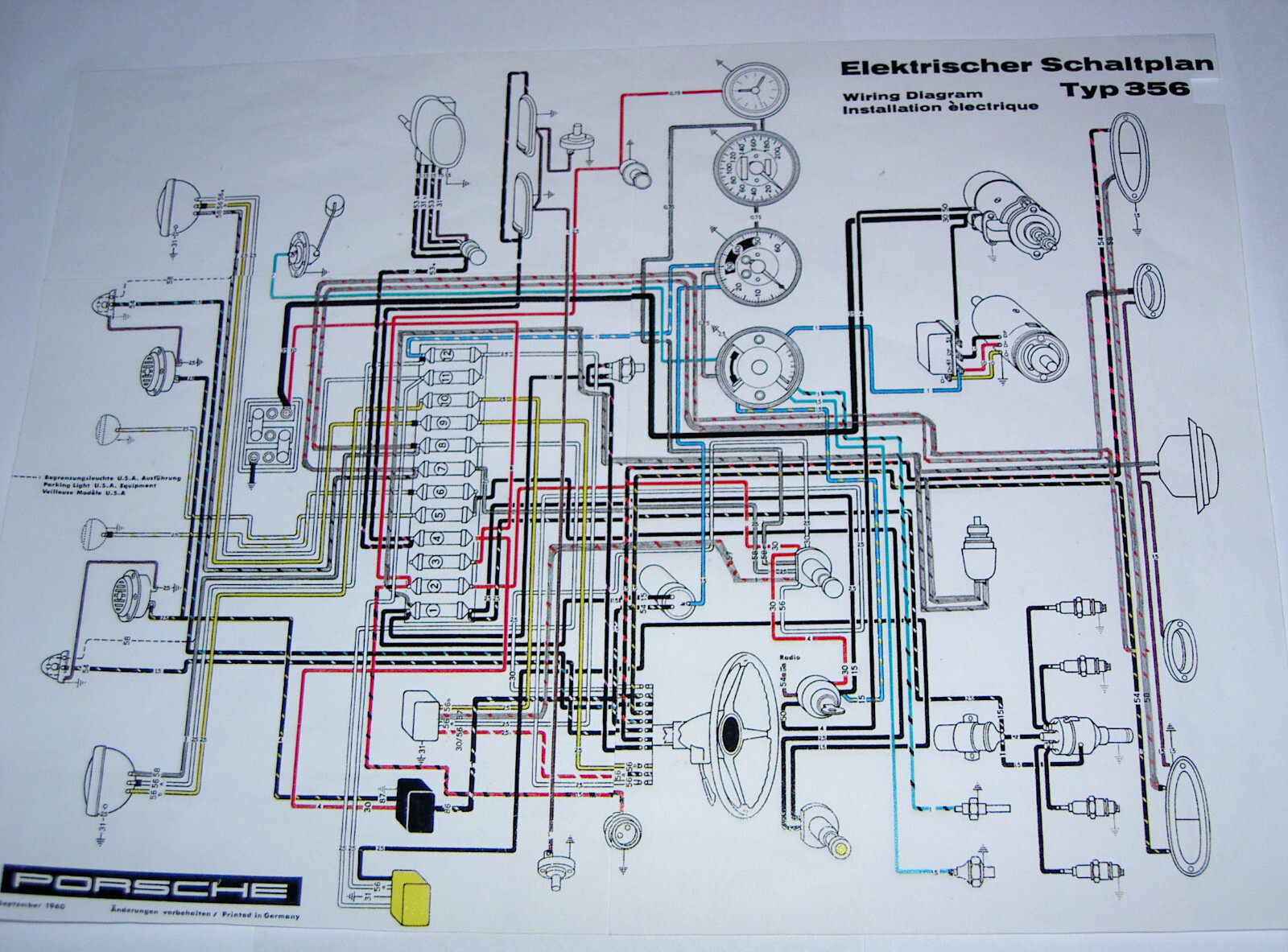 wiring harness Porsche 356 B/T6, C eBay