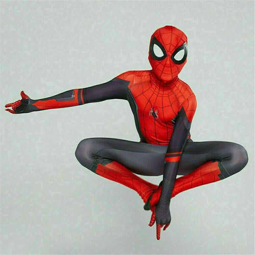 Children Spiderman Costume Boys Super Hero Fancy Dress Myers Cosplay Clothes UK - Picture 8 of 27