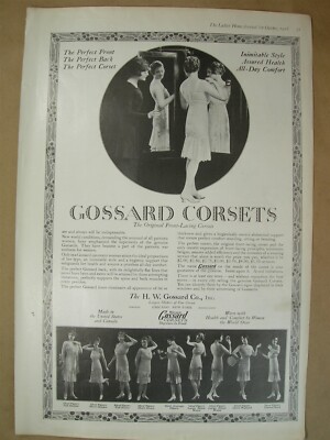 1918 Big ad Gossard Corsets front lace- Kabo corsets brassieres Buy Liberty Bond
