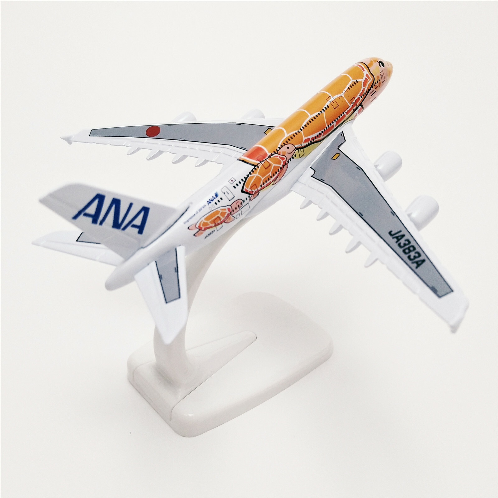 NEW 16cm Airplane Model Plane Air Japan ANA Airlines Airbus A380 Turtle