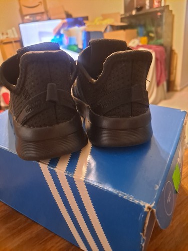 adidas Little Boys U Path Run Triple Black Core Sneakers G28118 Size 5K - Picture 3 of 4
