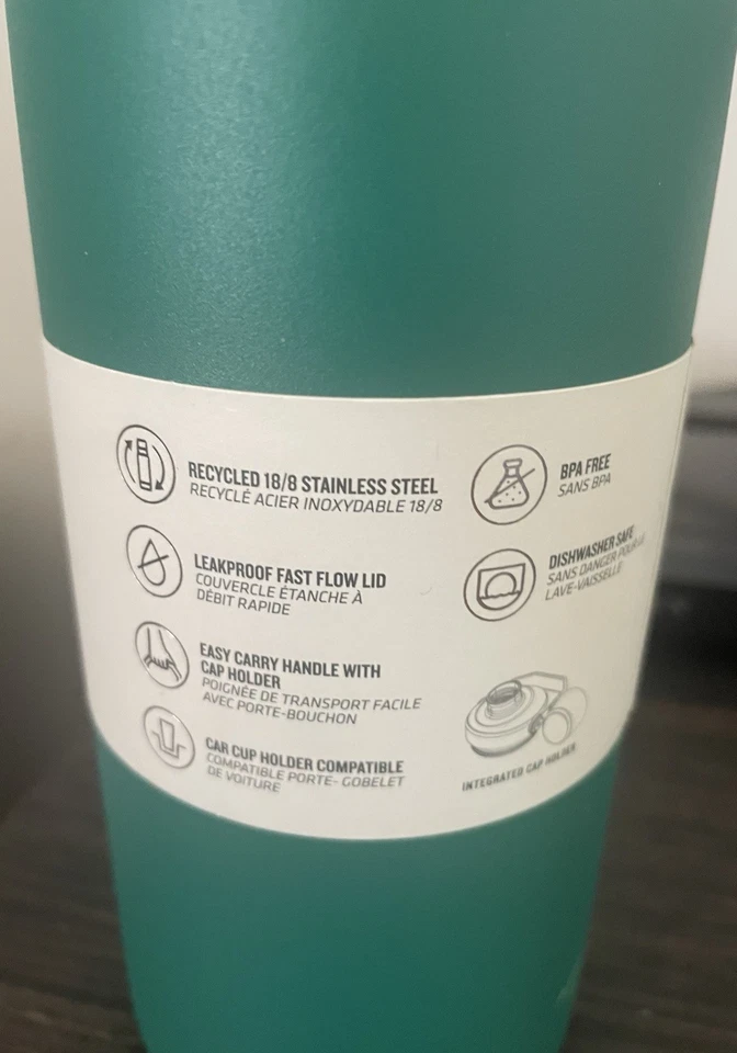 Stanley Water Bottle 24oz Green Aerolight Iceflow Bottle - Image 3 of 4