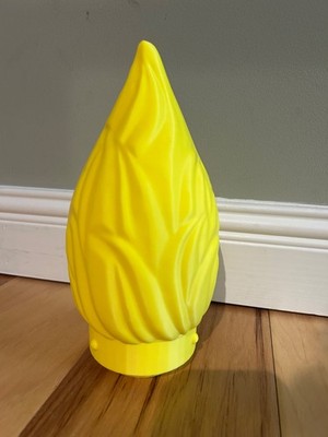 Yellow Flame Top for Candle Blow Mold | UNION Christmas Candlestick 36 inch