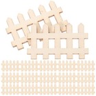 100pcs Mini Wooden Picket Fence Mini Garden Fence Photo Prop for Diy Micro La.