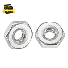 10Pcs Hex Nuts - [#6-32] 304 Stainless Steel 18-8 (A2-70) Hardware Nuts for Mech
