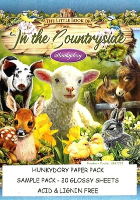 IN THE COUNTRYSIDE Hunkydory Little Book Sample Pack 20 Glossy sheets LBK333