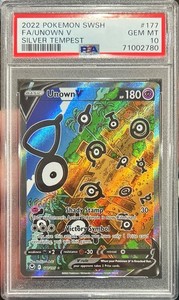 Unown V Alt Art Psa 10 | eBay