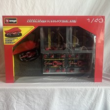 NEW Bburago 1:43 Deluxe Ferrari F1 Racing Paddock Set: 3 Cars, Pit Crew, 20pc