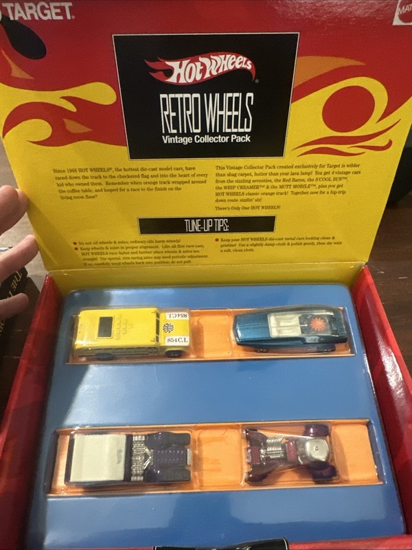 Hot Wheels Retro Wheels Vintage Collector Pack Target Exclusive 4 Pack Set