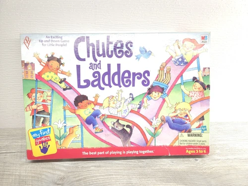 Chutes and Ladders Board Game - Vintage 1999 Milton Bradley, Excellent Condition