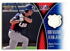 2009 Upper Deck #18U-FO Nolan Fontana USA 18U National Team Jersey Relic