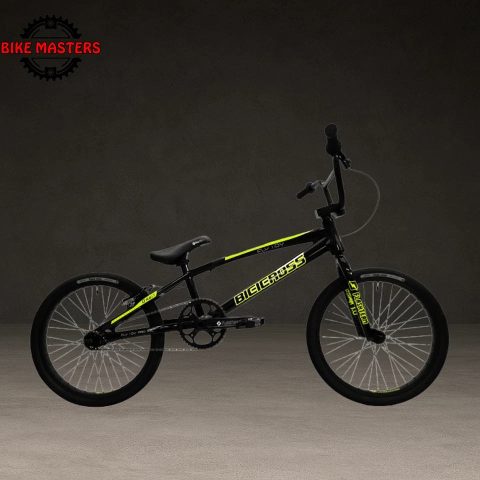 Рама BMX FLY 1.0 ЧЕРНАЯ НЕОНОВАЯ + вилка и гарнитура | алюминиевая легкая гоночная - Изображение 2 из 3