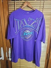 Vintage 90s Utah Jazz Single Stitch Tee T Shirt Men's 2XL XXL Free Shipping