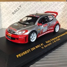IXO 1/43 Peugeot 206 WRC No 1 Bernardi Criterium des Cevennes 2005
