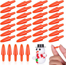 300Pcs Snowman Nose for Crafts, Plastic DIY Snowman Crafts Christmas Carrot Nose