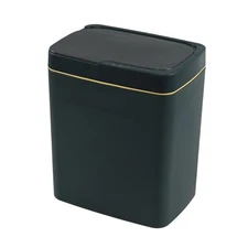 Motion Sensor Garbage Can with Automatic Lid, 15 L Plastic Touchless Trash Ca...