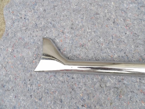 79 Harley Shovelhead 2 into 1 exhaust head-pipe, 30" fishtail slip-on, shark fin - Picture 2 of 24