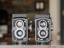 Rolleiflex C and a K4 Automat X, w/ extra parts. Both rough, AS-IS