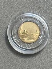 Italia 1990  - 500 LIRE PROOF  Unc.  Rep. capsula da confezione IPZS Repubblica