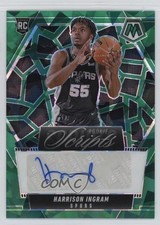 2024-25 Panini Mosaic Rookie Scripts Green Ice Prizm Harrison Ingram Auto RC