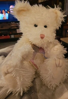  Boyds Bear White Vanessa V Fluffypaws Kitty Cat With Tags