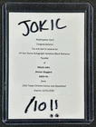 2025 Topps Chrome Cactus Jack X NBA All-Star Game Basketball Black Refractor Nikola Jokic #ASGV-NJ