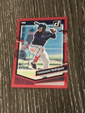 2023 Panini Donruss Holo Red /2023 #137 EMMANUEL RODRIGUEZ Rookie Card RC. rookie card picture