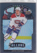 20/21 ALLURE..JAKE EVANS..BLACK RAINBOW..ROOKIE..CANADIENS..FREE COMBINED SHIP