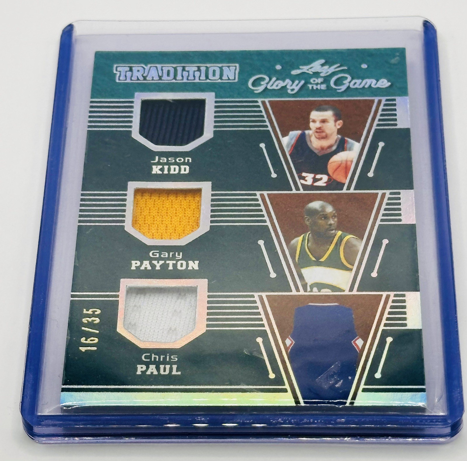 2025 LEAF GLORY OF THE GAME KIDD PAYTON PAUL TRIPLE GAME USED JERSEY #5/35 view 2