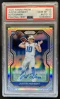 2020 Panini Prizm Justin Herbert Rookie Auto RC Silver #325 Chargers PSA 10