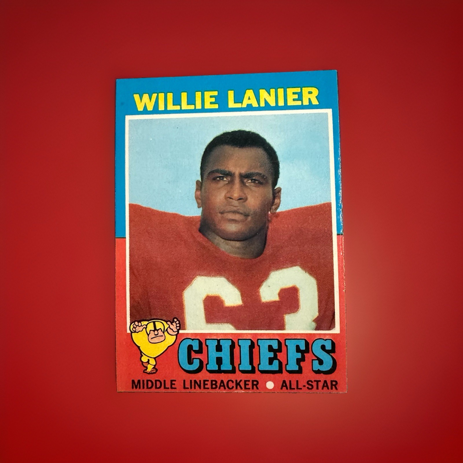 1971 Topps - Willie Lanier #114 (RC) KC Chiefs  Hall Of Famer