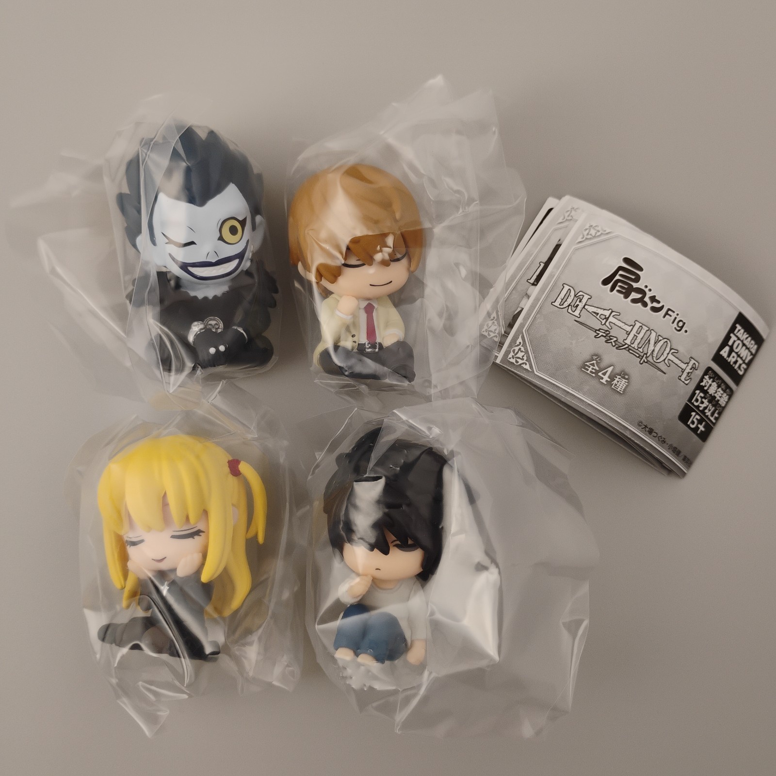 Death Note Shoulder Zun Fig. Mini Figure Complete Set Capsule Toy Gacha Katazun